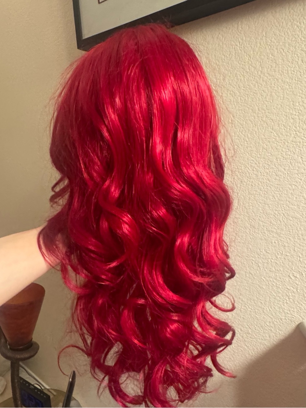 Jessica Rabbit Lace Front Red Long Wavy Women's Synthetic Wig - Picture 15 of 15